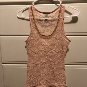 charlotte russe lace tank